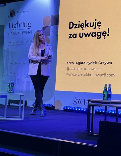 lighting design event 2026 Agata Łydek-Grzywa Architekt Innowacji