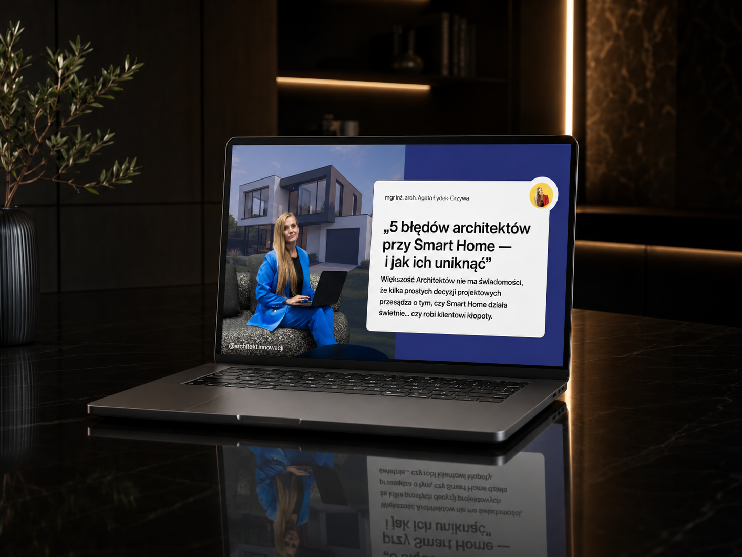 5 błędów architektów przy smart home webinar architekt innowacji agata łydek-grzywa